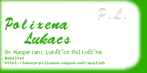 polixena lukacs business card